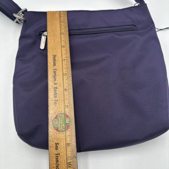 New Travelon Anti-Theft Classic Mini Shoulder Bag Eggplant Purple Travel bag - Picture 5 of 11